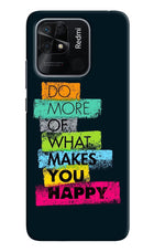 Do More Of What Makes You Happy Redmi 10/10 Power Hard Case Back Cover by Casekaro