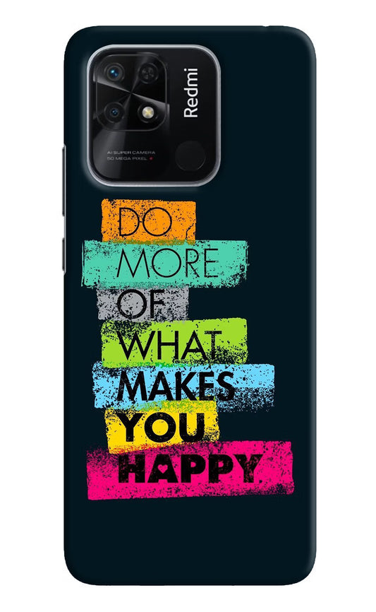 Do More Of What Makes You Happy Redmi 10/10 Power Hard Case Back Cover by Casekaro