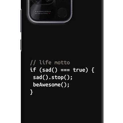 Life Motto Code Redmi 10/10 Power Hard Case Back Cover by Casekaro