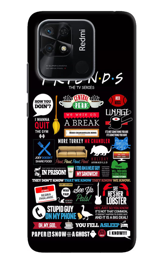 FRIENDS Redmi 10/10 Power Hard Case Back Cover by Casekaro