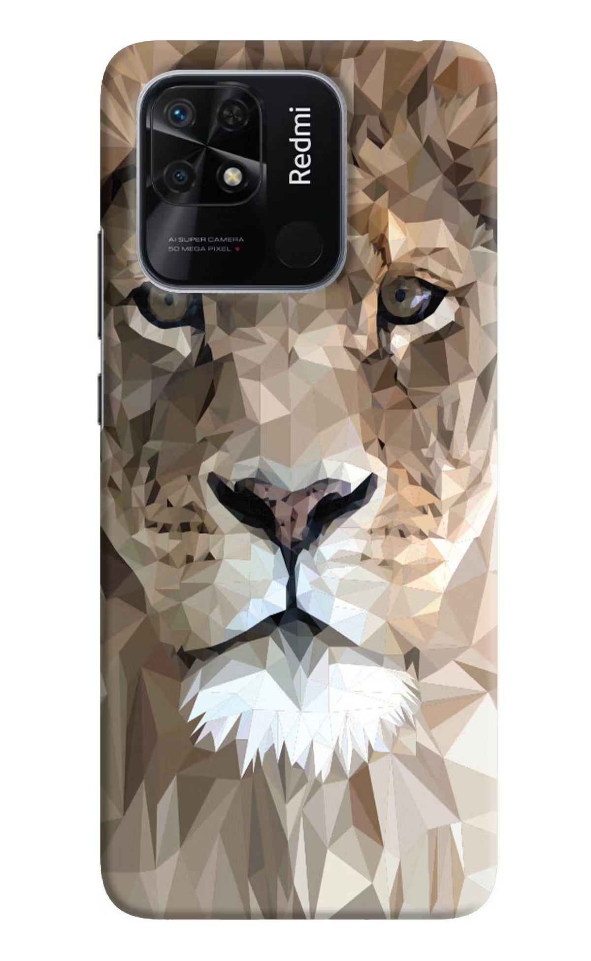Lion Art Redmi 10/10 Power Hard Case Back Cover by Casekaro