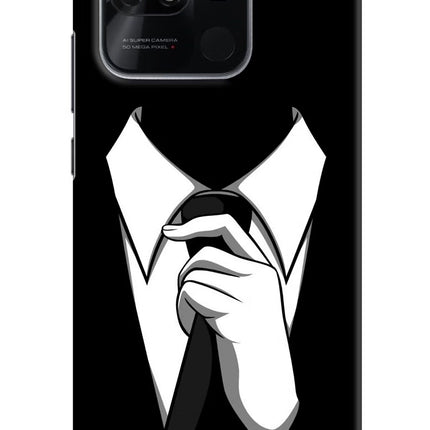 Black Tie Redmi 10/10 Power Hard Case Back Cover by Casekaro