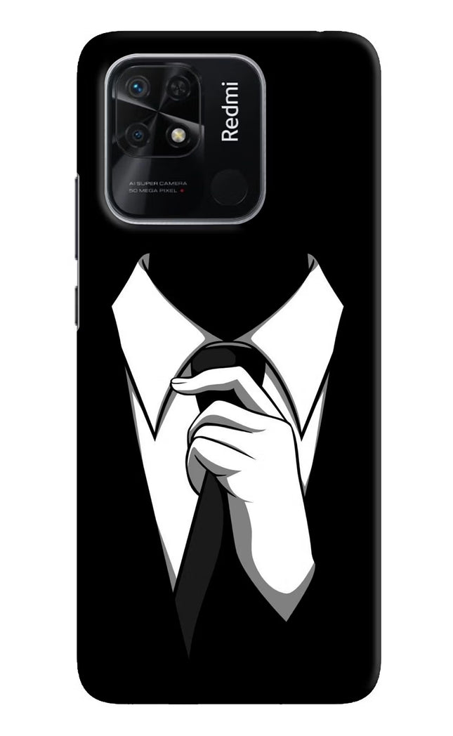 Black Tie Redmi 10/10 Power Hard Case Back Cover by Casekaro