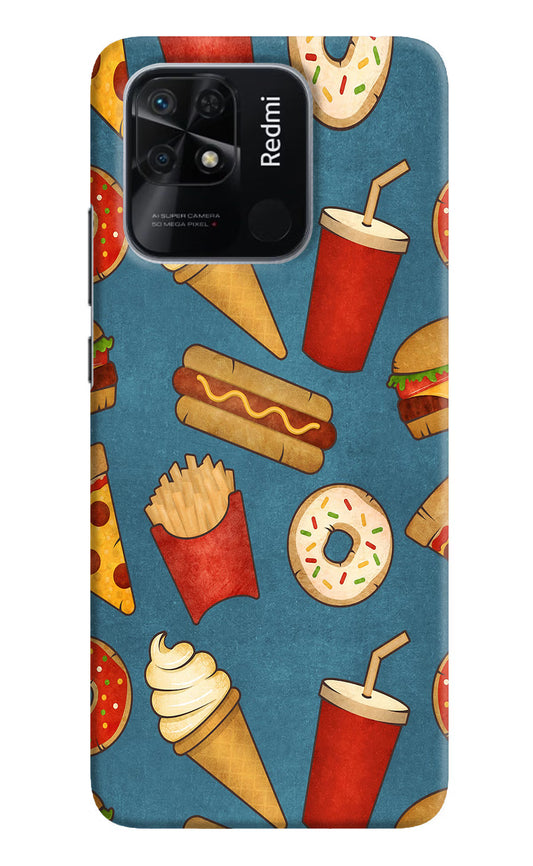 Foodie Redmi 10/10 Power Hard Case Back Cover by Casekaro