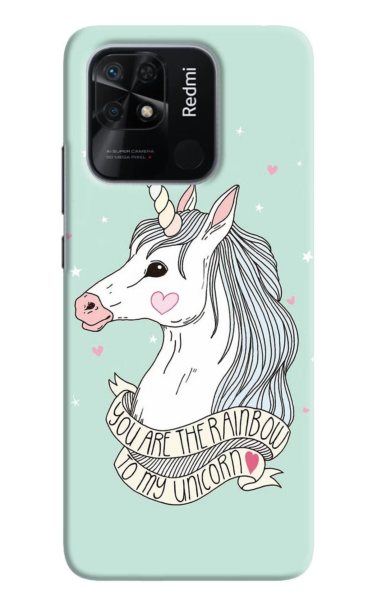 Unicorn Wallpaper Redmi 10/10 Power Hard Case Back Cover by Casekaro