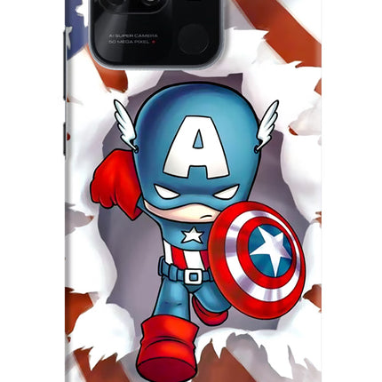 Captain America Redmi 10/10 Power Hard Case Back Cover by Casekaro