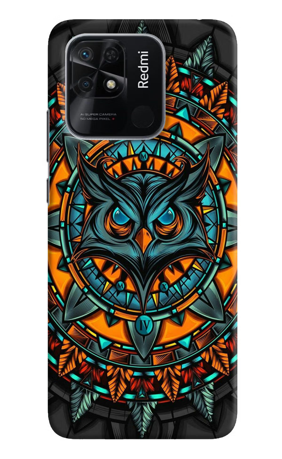 Angry Owl Art Redmi 10/10 Power Back Cover, Hard case