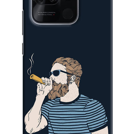 Smoking Redmi 10/10 Power Hard Case Back Cover by Casekaro