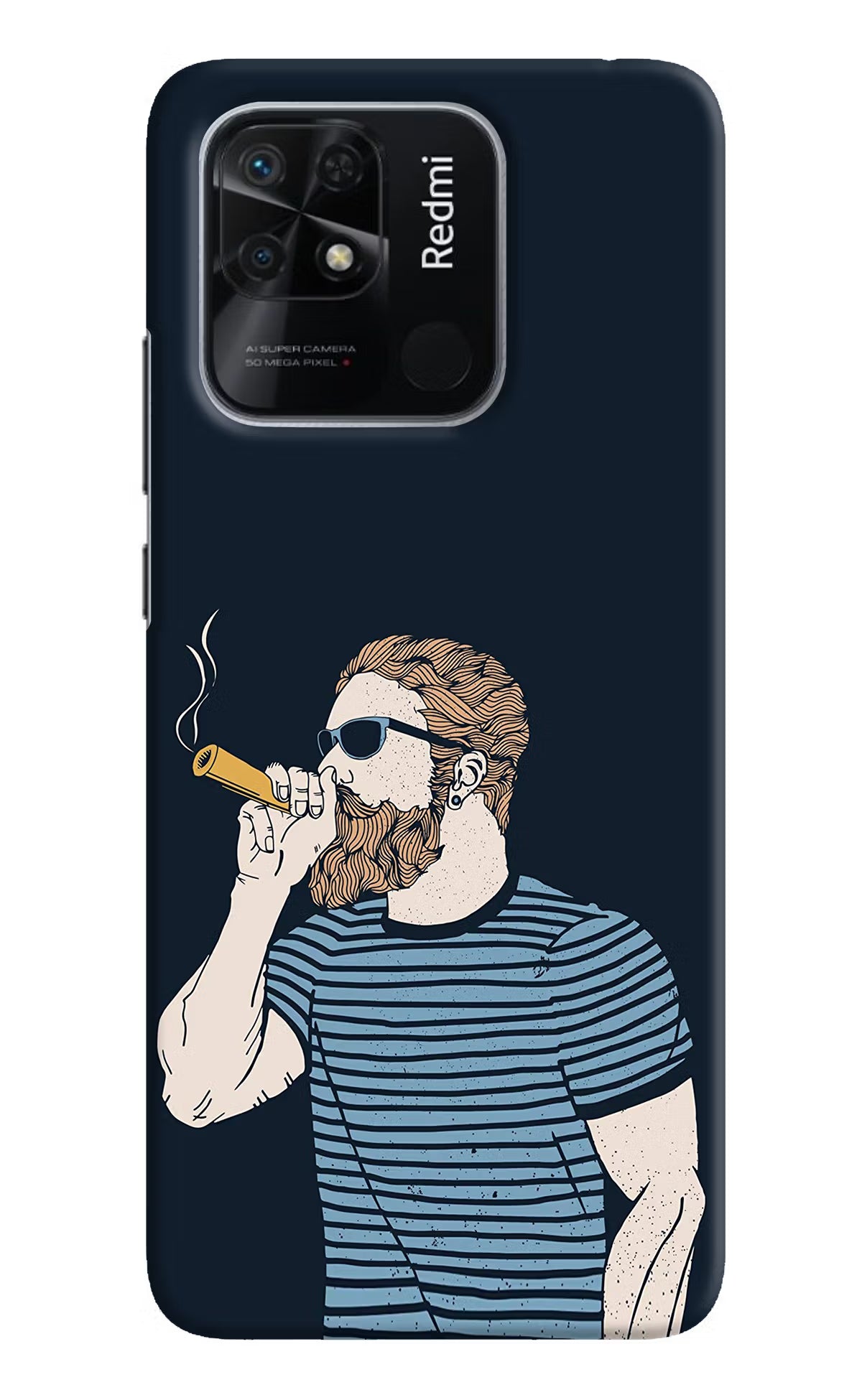 Smoking Redmi 10/10 Power Hard Case Back Cover by Casekaro