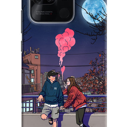 Chilling Couple Redmi 10/10 Power Hard Case Back Cover by Casekaro