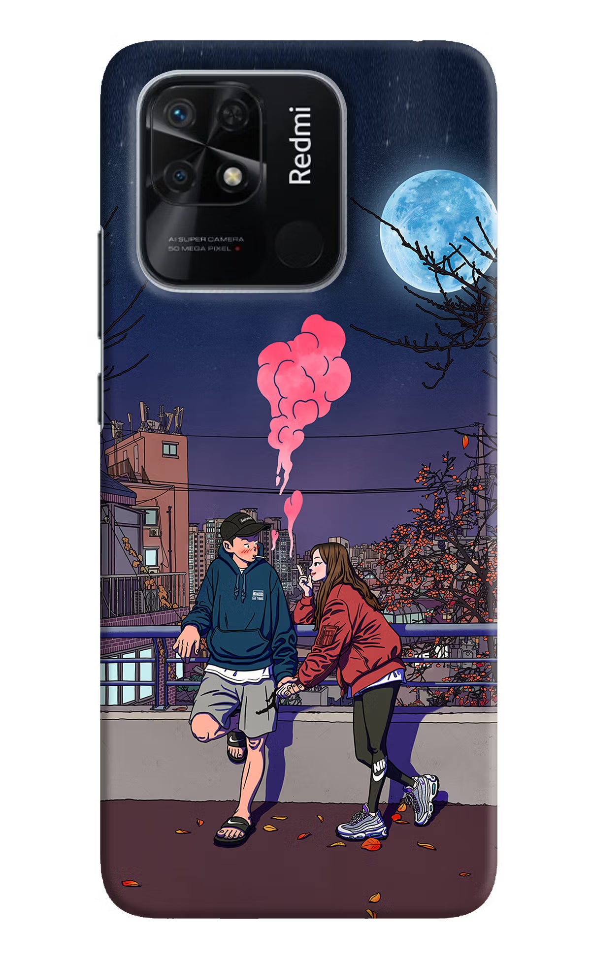 Chilling Couple Redmi 10/10 Power Hard Case Back Cover by Casekaro