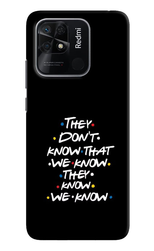 FRIENDS Dialogue Redmi 10/10 Power Hard Case Back Cover by Casekaro