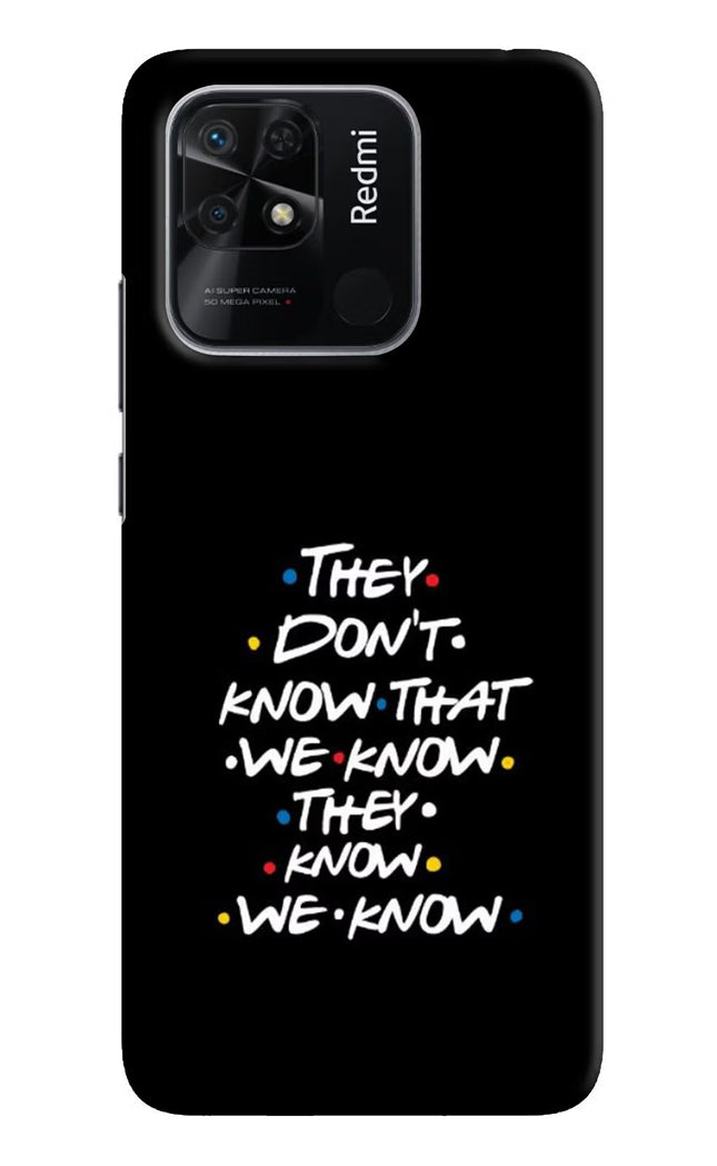 FRIENDS Dialogue Redmi 10/10 Power Hard Case Back Cover by Casekaro