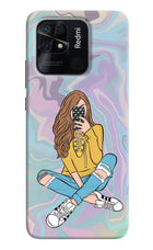 Selfie Girl Redmi 10/10 Power Hard Case Back Cover by Casekaro