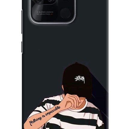 Aesthetic Boy Redmi 10/10 Power Hard Case Back Cover by Casekaro
