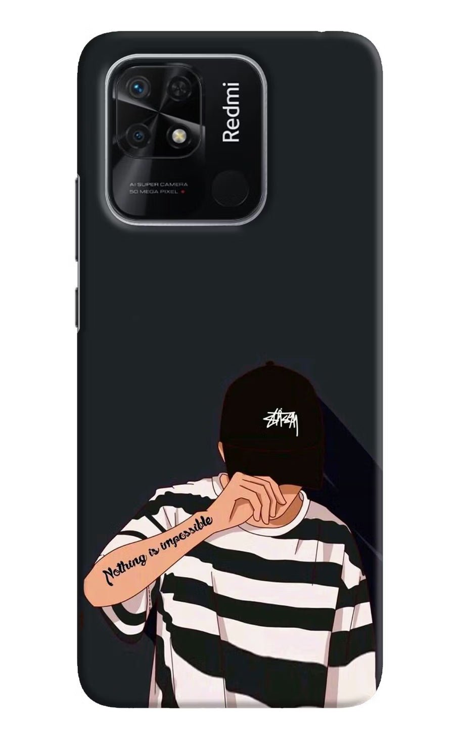 Aesthetic Boy Redmi 10/10 Power Back Cover, Hard case