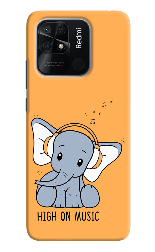 High On Music Redmi 10/10 Power Hard Case Back Cover by Casekaro