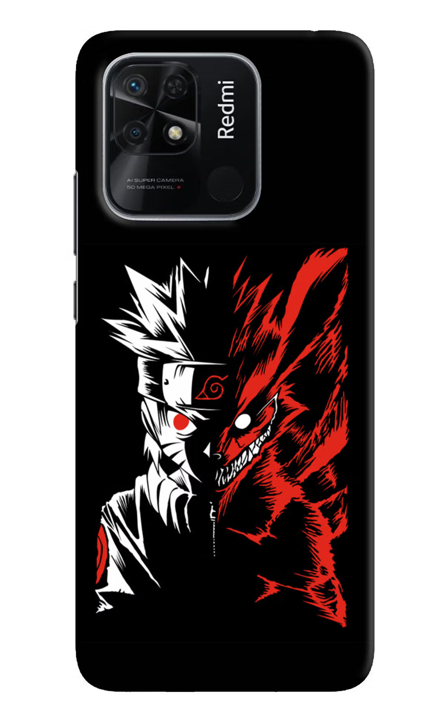 Naruto Two Face Redmi 10/10 Power Back Cover, Hard case
