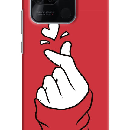 Korean Love Sign Redmi 10/10 Power Hard Case Back Cover by Casekaro