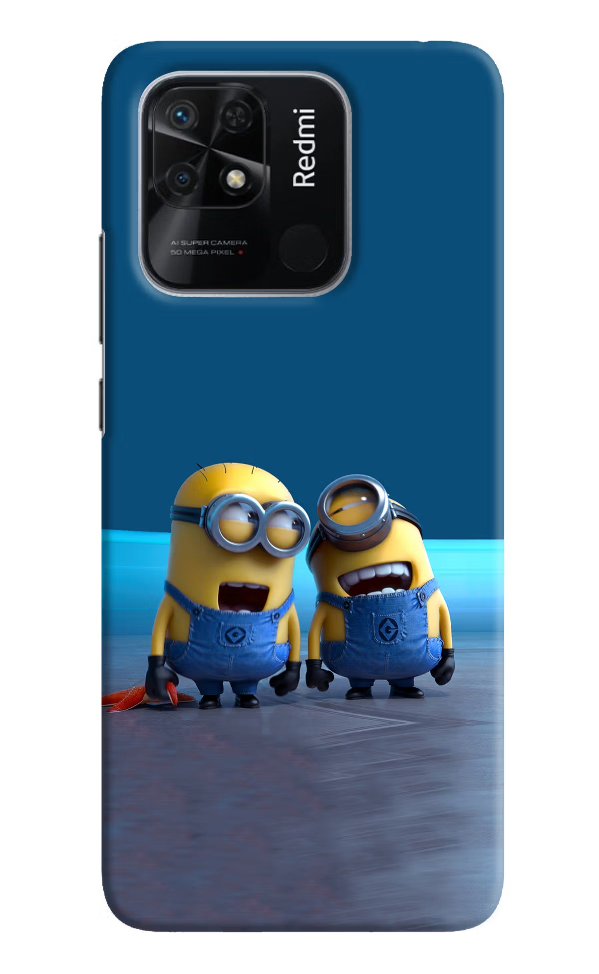 Minion Laughing Redmi 10/10 Power Hard Case Back Cover by Casekaro