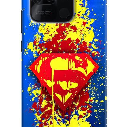 Superman logo Redmi 10/10 Power Hard Case Back Cover by Casekaro