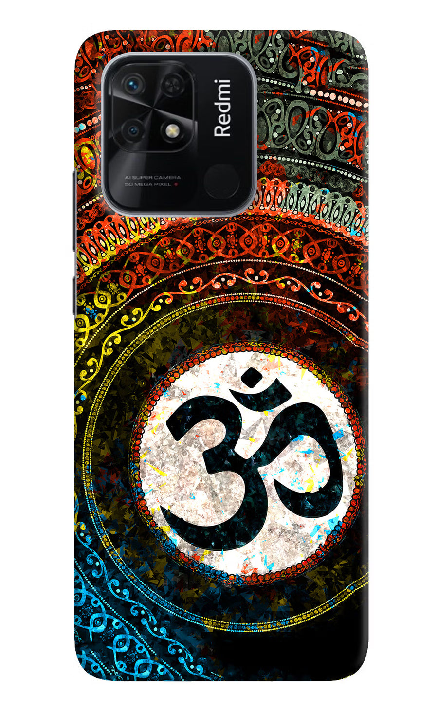 Om Cultural Redmi 10/10 Power Back Cover, Hard case
