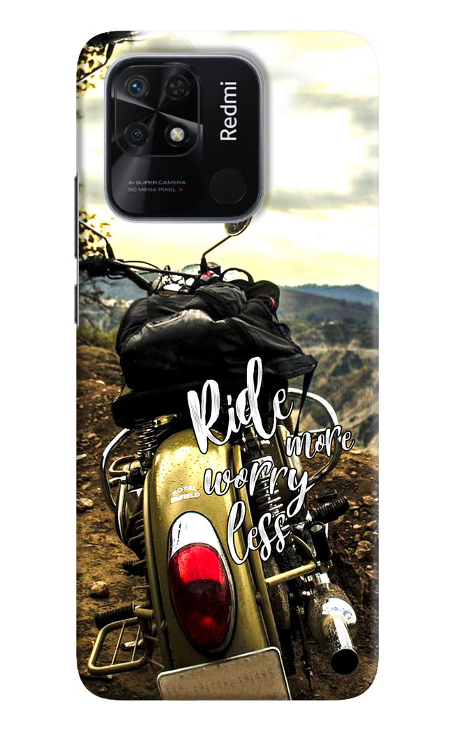 Ride More Worry Less Redmi 10/10 Power Hard Case Back Cover by Casekaro