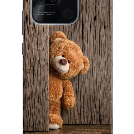 Teddy Wooden Redmi 10/10 Power Hard Case Back Cover by Casekaro