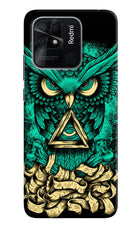 Green Owl Redmi 10/10 Power Hard Case Back Cover by Casekaro