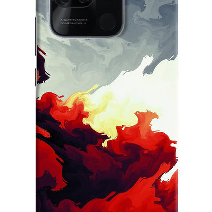 Fire Cloud Redmi 10/10 Power Hard Case Back Cover by Casekaro