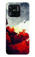Fire Cloud Redmi 10/10 Power Hard Case Back Cover by Casekaro