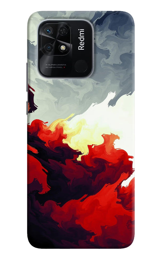Fire Cloud Redmi 10/10 Power Hard Case Back Cover by Casekaro