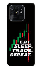 Eat Sleep Trade Repeat Redmi 10/10 Power Hard Case Back Cover by Casekaro