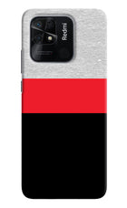 Tri Color Pattern Redmi 10/10 Power Hard Case Back Cover by Casekaro