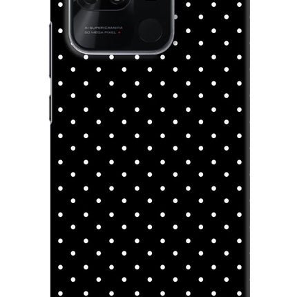 White Dots Redmi 10/10 Power Hard Case Back Cover by Casekaro