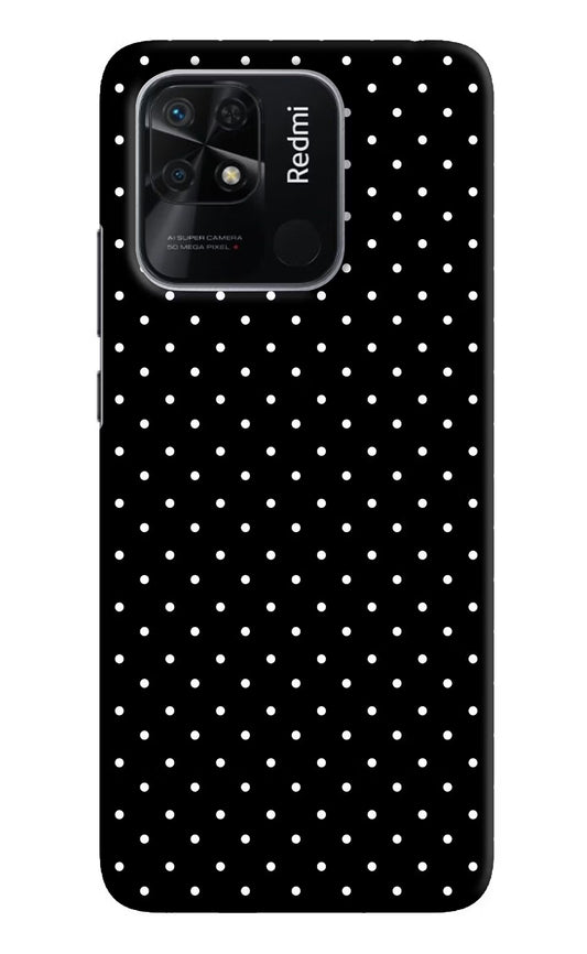 White Dots Redmi 10/10 Power Hard Case Back Cover by Casekaro