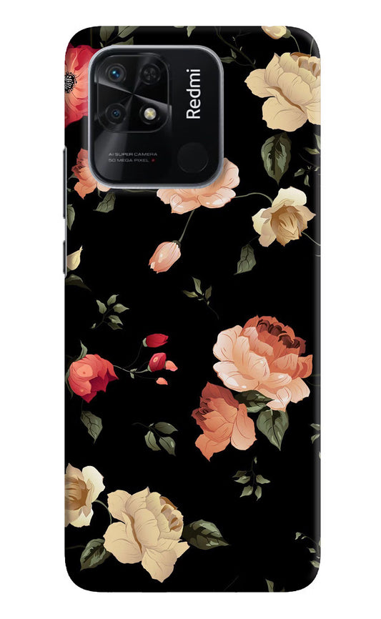 Flowers Redmi 10/10 Power Hard Case Back Cover by Casekaro