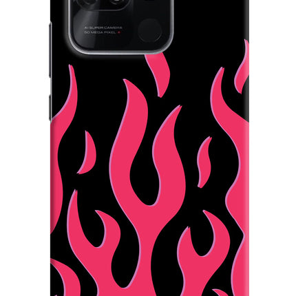 Fire Flames Redmi 10/10 Power Hard Case Back Cover by Casekaro