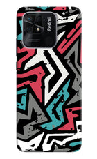Geometric Graffiti Redmi 10/10 Power Hard Case Back Cover by Casekaro