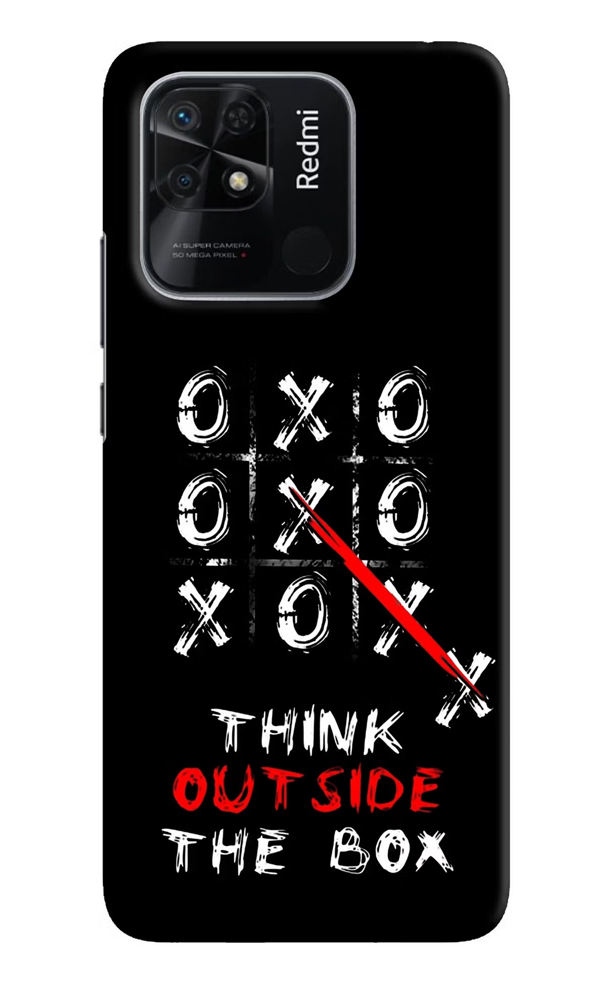 Think out of the BOX Redmi 10/10 Power Hard Case Back Cover by Casekaro