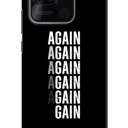 Again Again Gain Redmi 10/10 Power Hard Case Back Cover by Casekaro