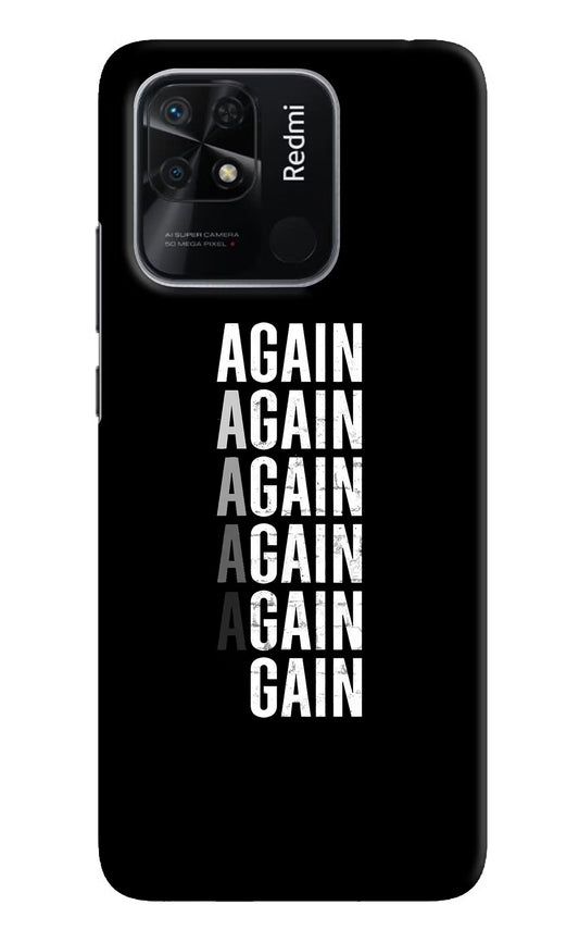 Again Again Gain Redmi 10/10 Power Hard Case Back Cover by Casekaro