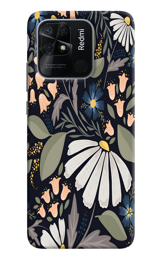 Flowers Art Redmi 10/10 Power Hard Case Back Cover by Casekaro