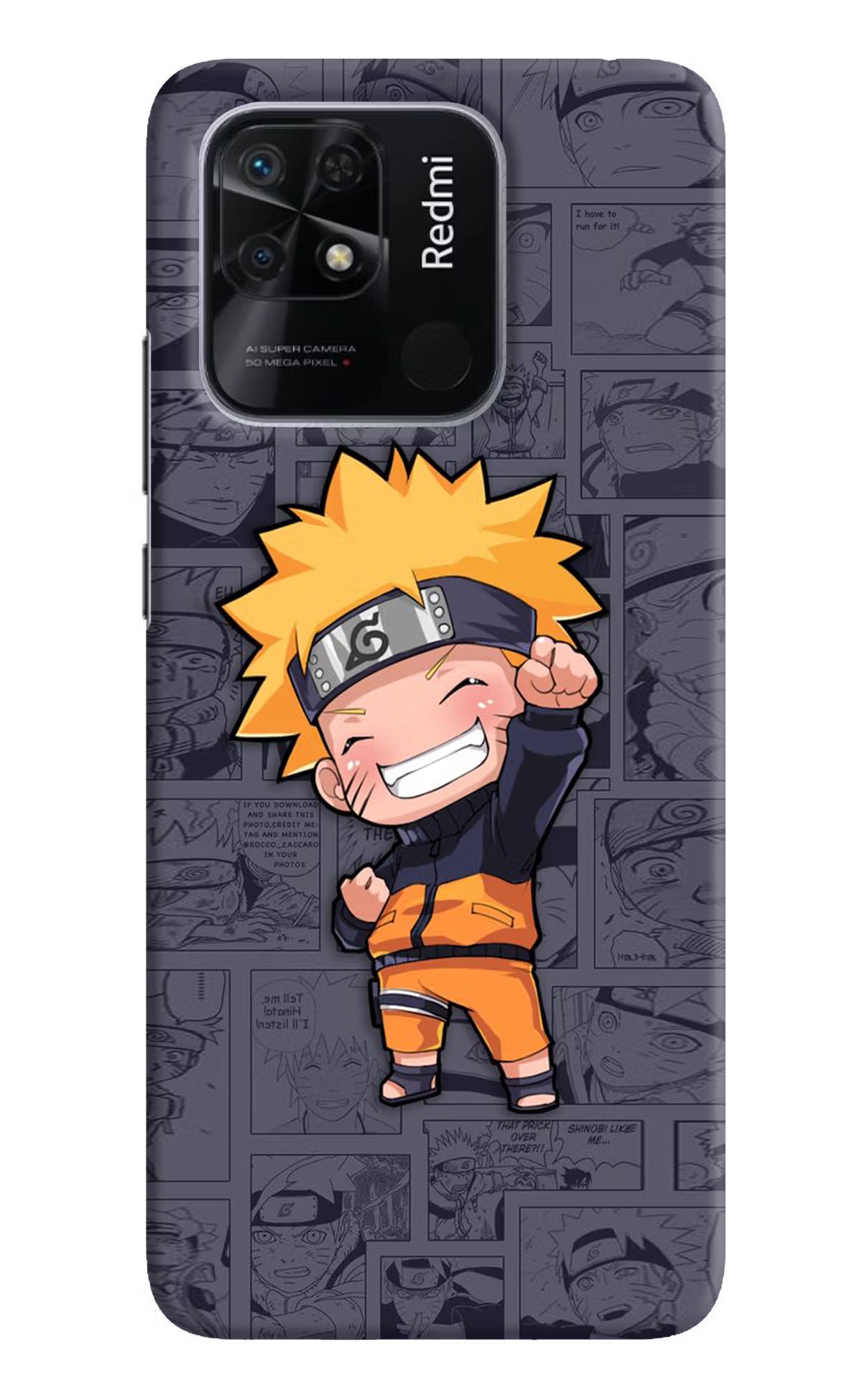Chota Naruto Redmi 10/10 Power Hard Case Back Cover by Casekaro