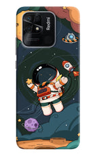 Cartoon Astronaut Redmi 10/10 Power Hard Case Back Cover by Casekaro