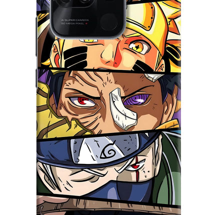 Naruto Character Redmi 10/10 Power Hard Case Back Cover by Casekaro