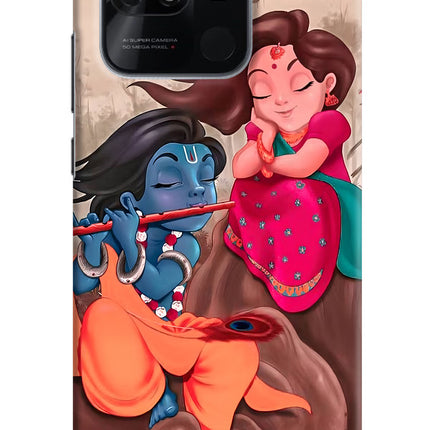 Radhe Krishna Redmi 10/10 Power Hard Case Back Cover by Casekaro
