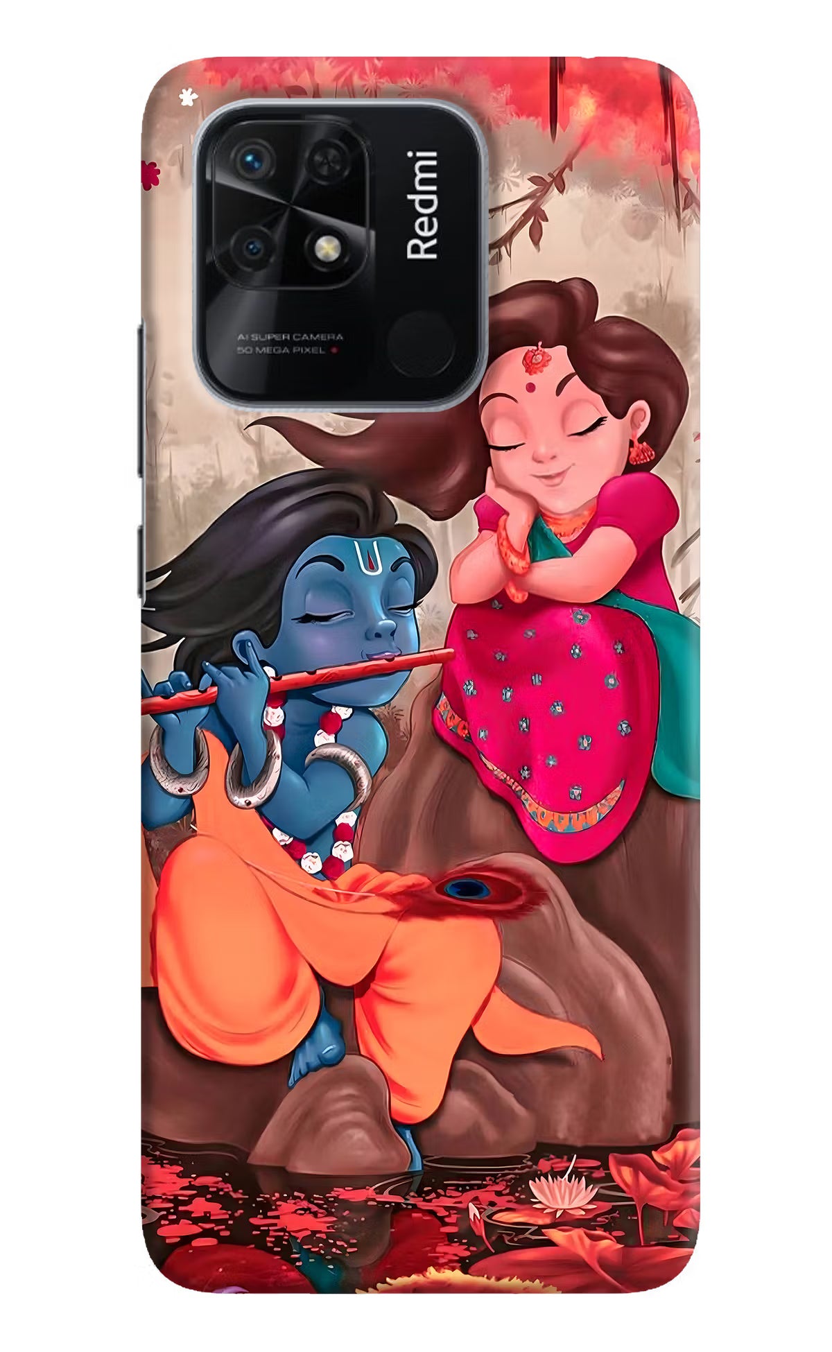 Radhe Krishna Redmi 10/10 Power Hard Case Back Cover by Casekaro