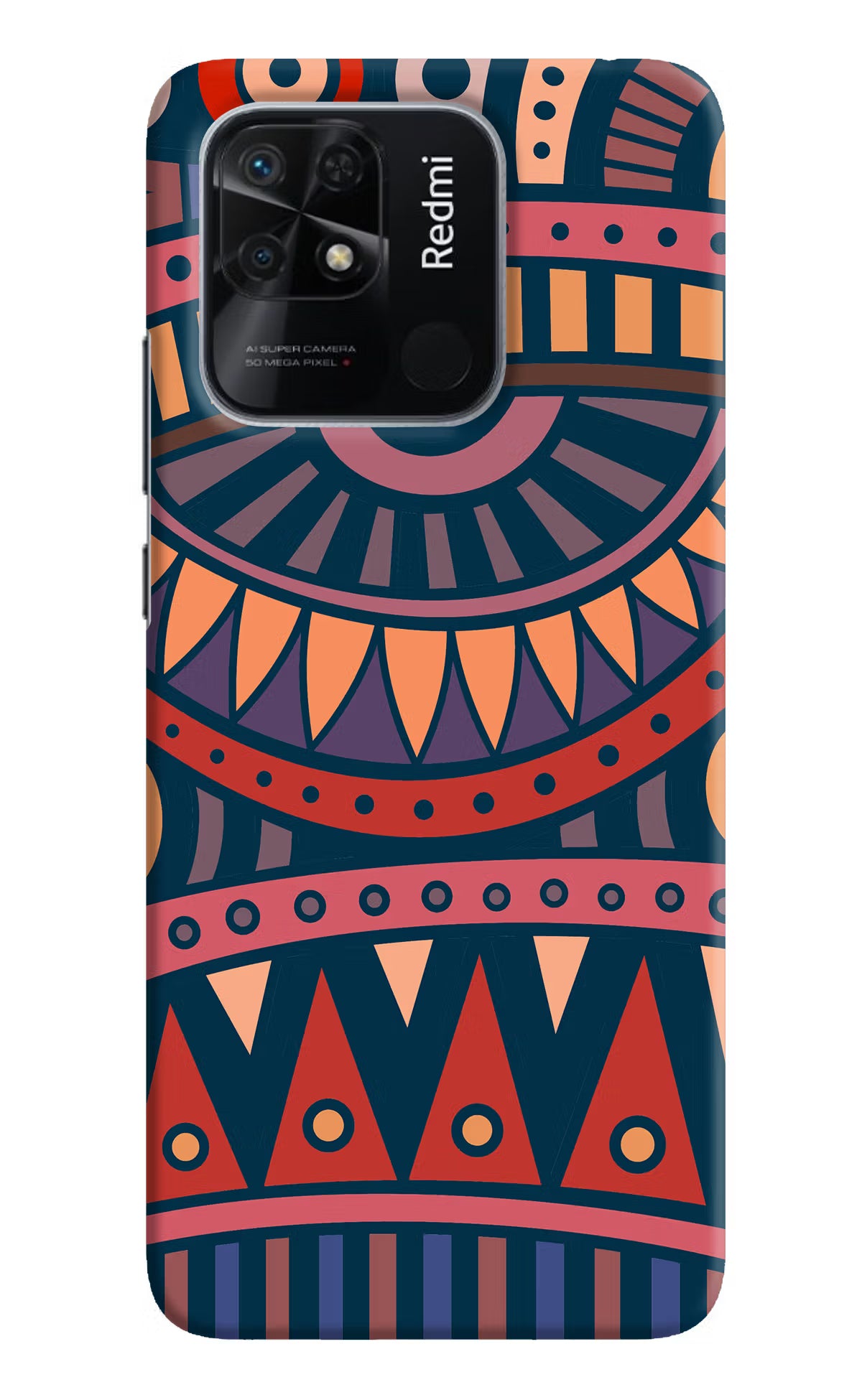 African Culture Design Redmi 10/10 Power Hard Case Back Cover by Casekaro