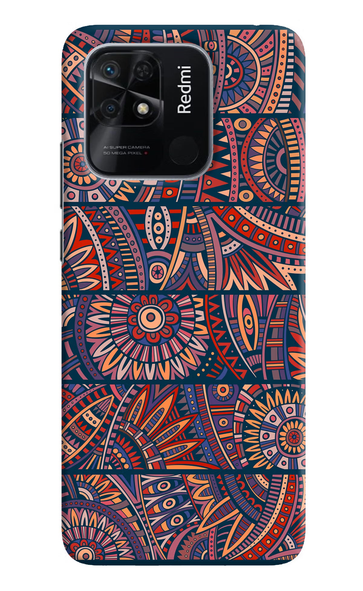 African Culture Design Redmi 10/10 Power Hard Case Back Cover by Casekaro